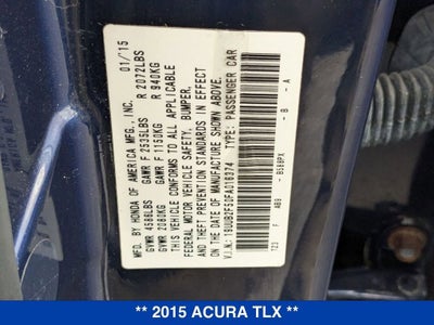 2015 Acura TLX V6 Tech
