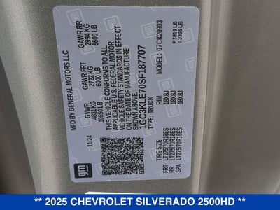 2025 Chevrolet Silverado 2500 HD WT