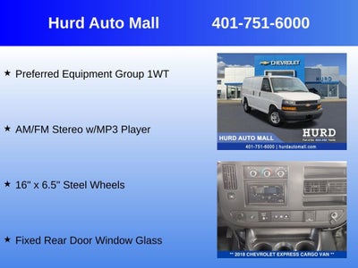 2018 Chevrolet Express Cargo 2500 2500 Regular Wheelbase Rear-Wheel Drive