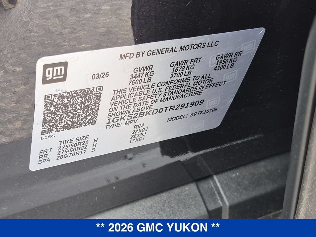 2026 GMC Yukon Elevation