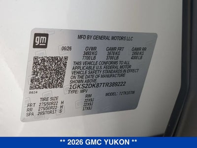 2026 GMC Yukon Denali