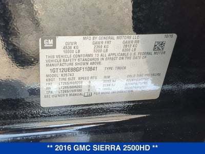 2016 GMC Sierra 2500 HD Denali