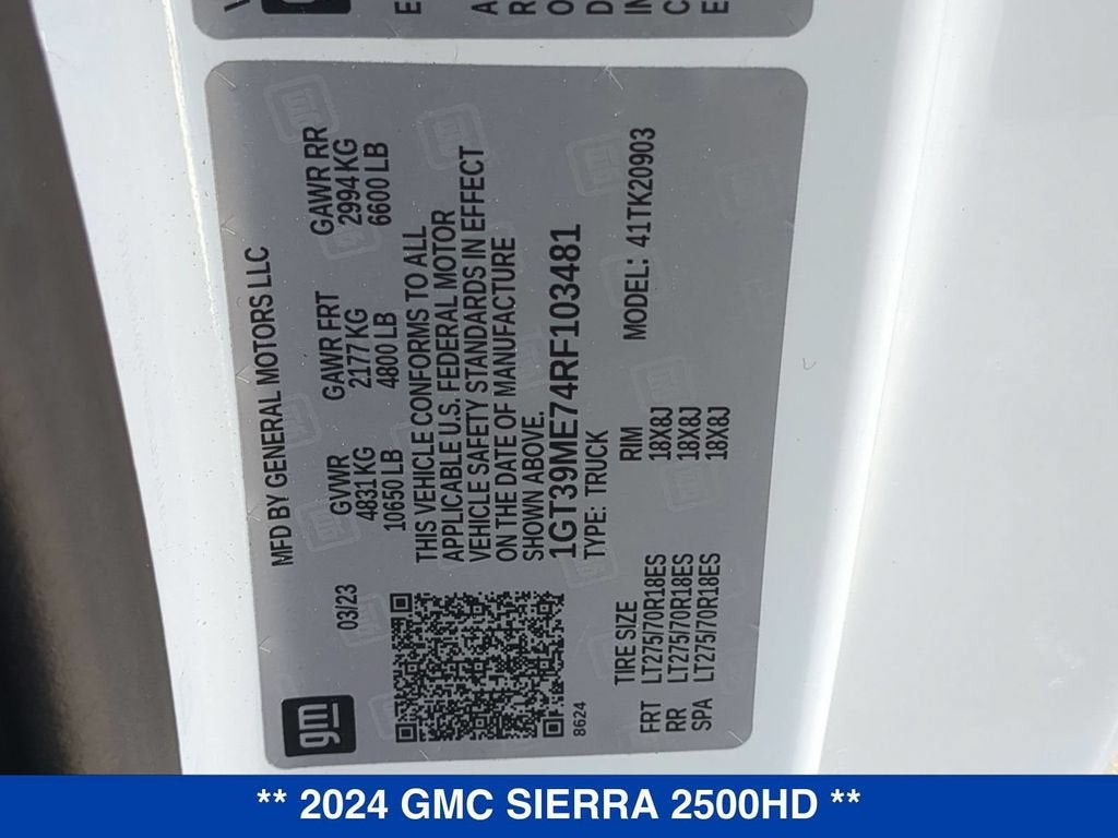 2024 GMC Sierra 2500 HD SLE