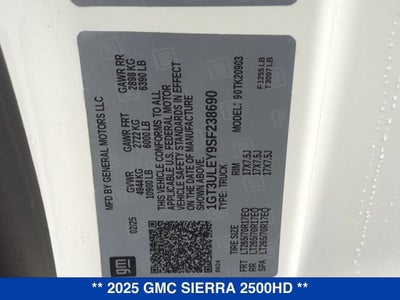 2025 GMC Sierra 2500 HD Pro
