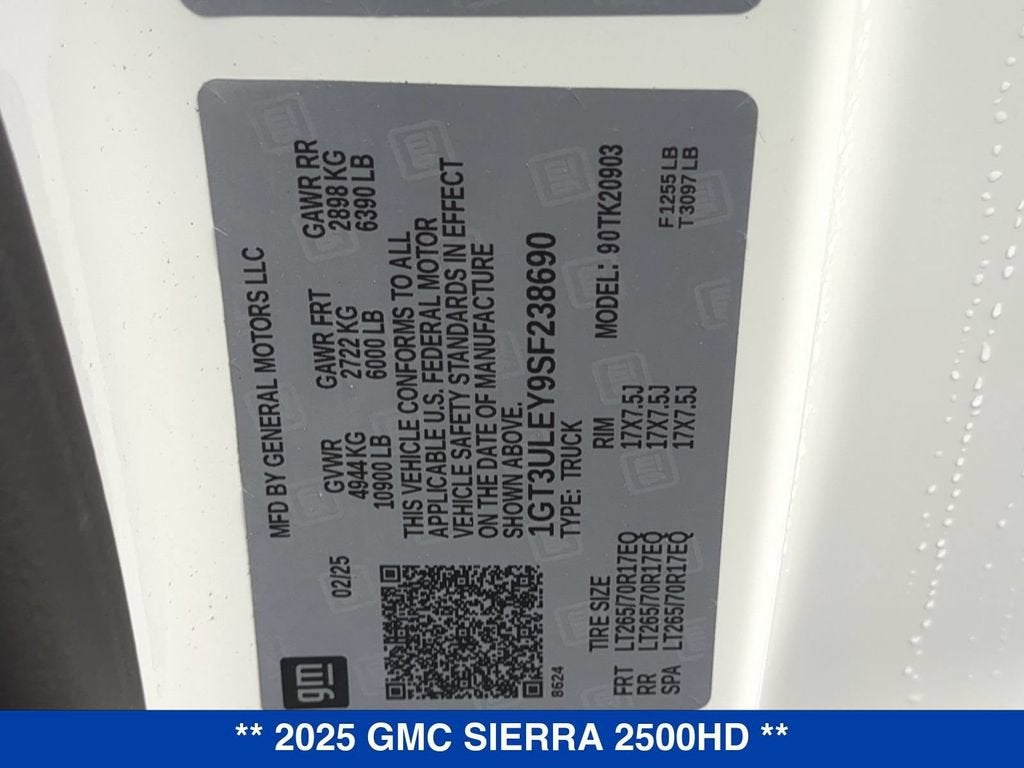 2025 GMC Sierra 2500 HD Pro