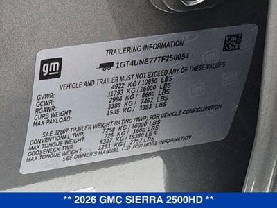 2026 GMC Sierra 2500 HD SLT