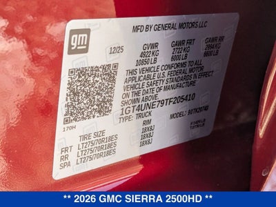 2026 GMC Sierra 2500 HD SLT