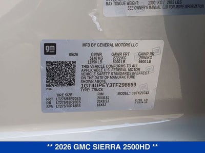 2026 GMC Sierra 2500 HD AT4
