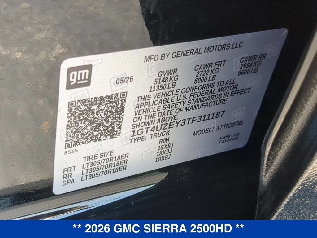 2026 GMC Sierra 2500 HD AT4X