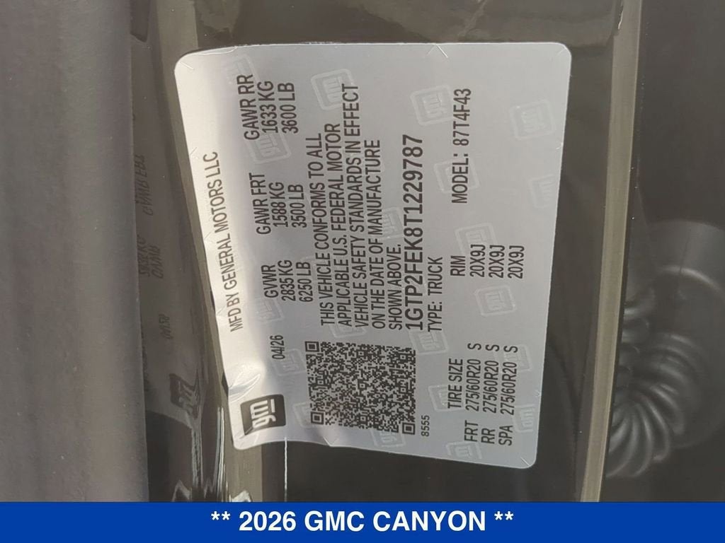 2026 GMC Canyon Denali
