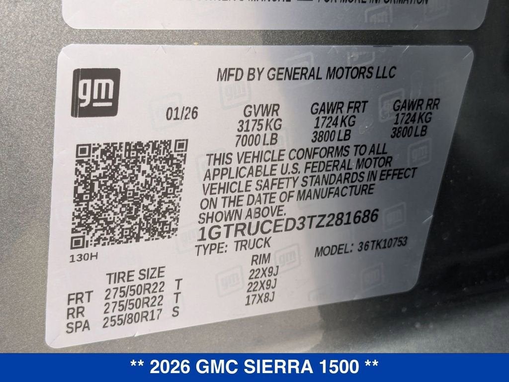 2026 GMC Sierra 1500 Elevation