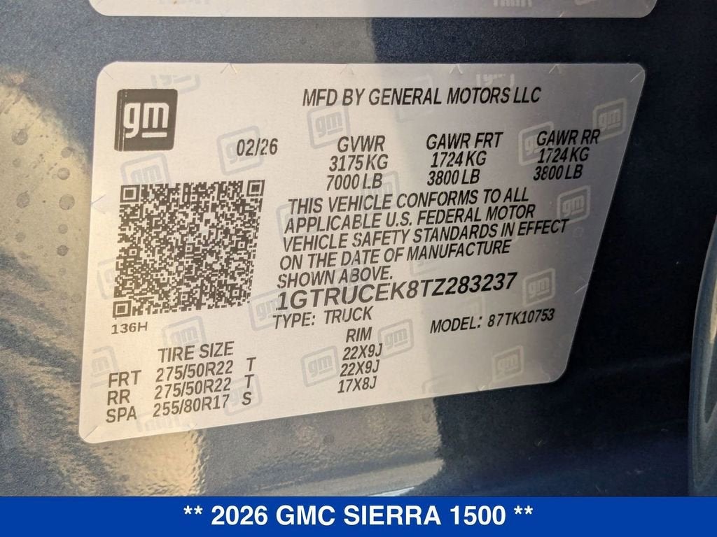 2026 GMC Sierra 1500 Elevation