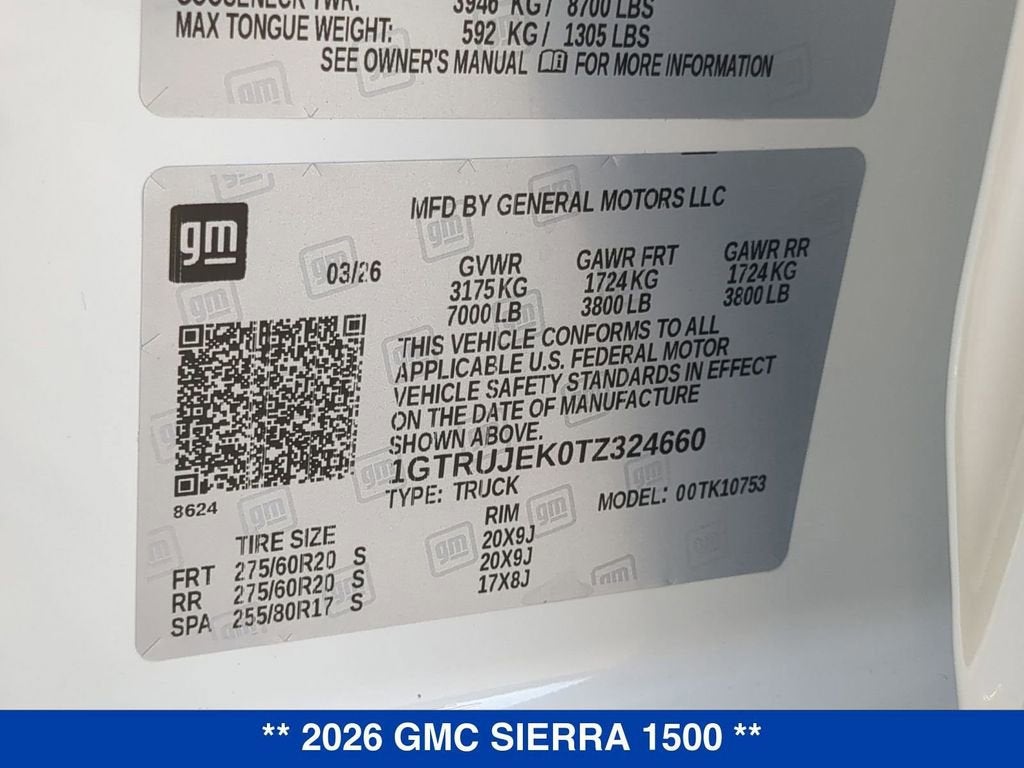 2026 GMC Sierra 1500 Elevation