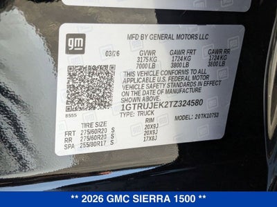 2026 GMC Sierra 1500 Elevation