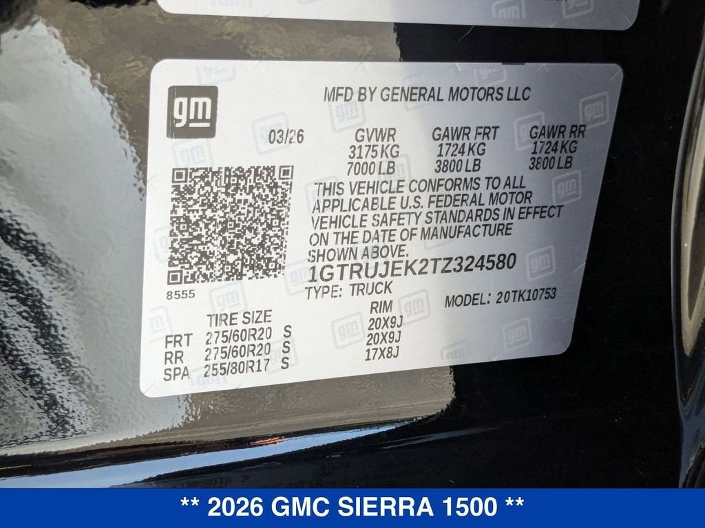 2026 GMC Sierra 1500 Elevation