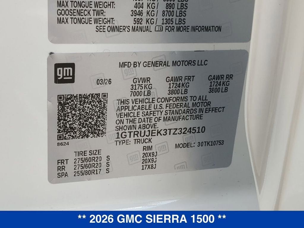 2026 GMC Sierra 1500 Elevation