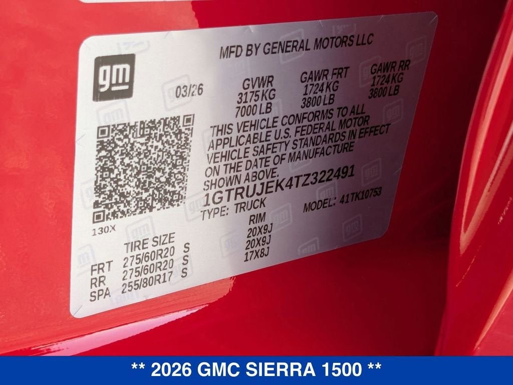 2026 GMC Sierra 1500 Elevation