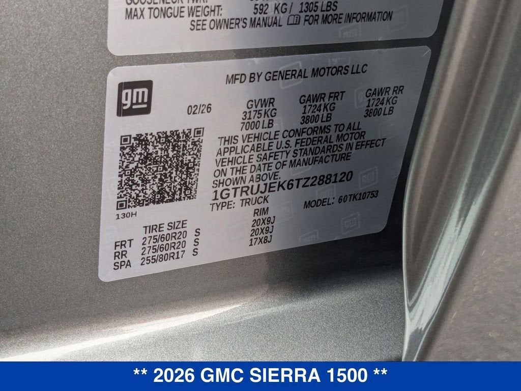 2026 GMC Sierra 1500 Elevation