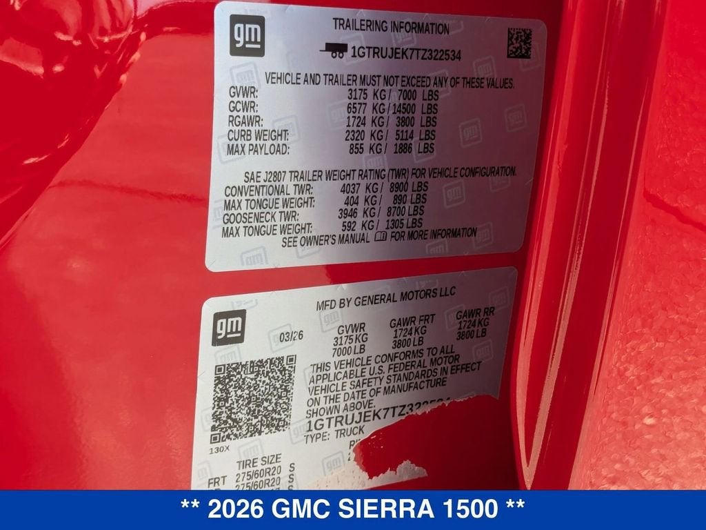 2026 GMC Sierra 1500 Elevation