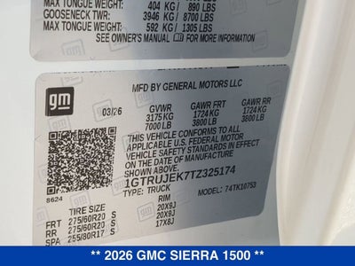2026 GMC Sierra 1500 Elevation