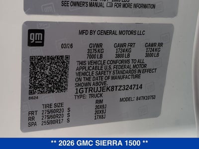 2026 GMC Sierra 1500 Elevation