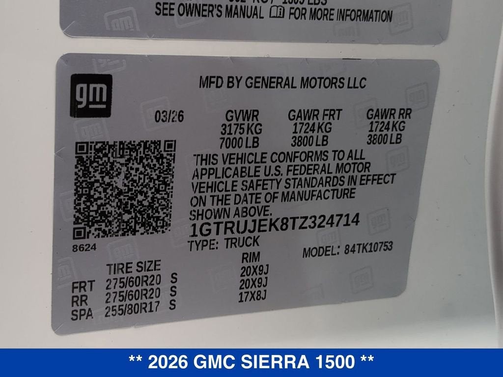 2026 GMC Sierra 1500 Elevation