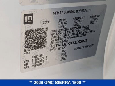 2026 GMC Sierra 1500 Elevation