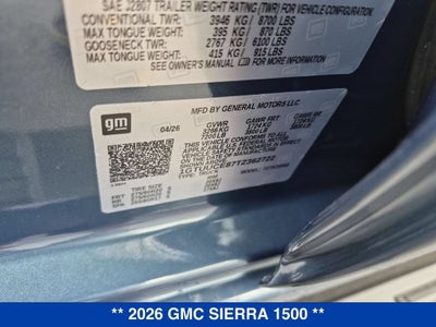 2026 GMC Sierra 1500 Elevation