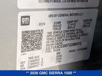 2026 GMC Sierra 1500 Elevation