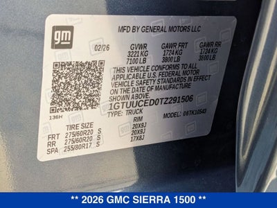 2026 GMC Sierra 1500 Elevation