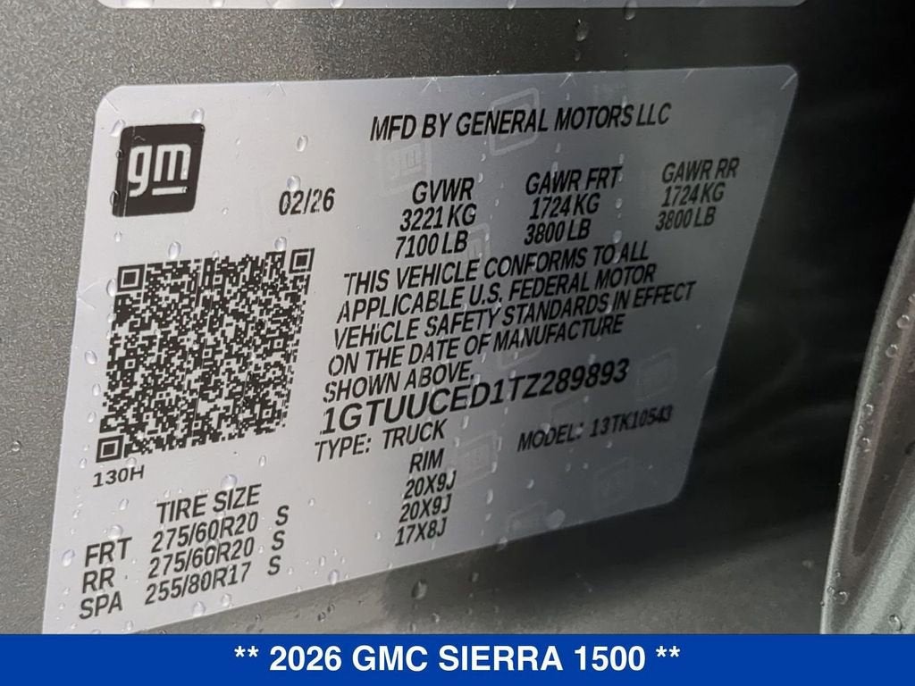 2026 GMC Sierra 1500 Elevation