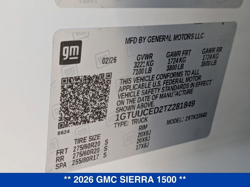 2026 GMC Sierra 1500 Elevation