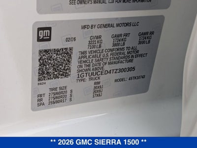 2026 GMC Sierra 1500 Elevation