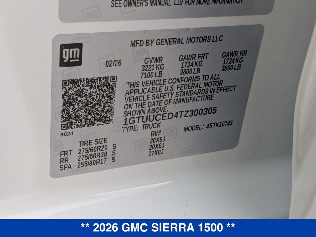 2026 GMC Sierra 1500 Elevation