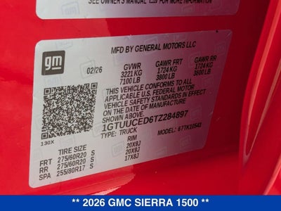 2026 GMC Sierra 1500 Elevation