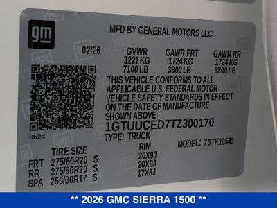 2026 GMC Sierra 1500 Elevation