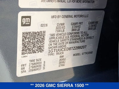 2026 GMC Sierra 1500 Elevation