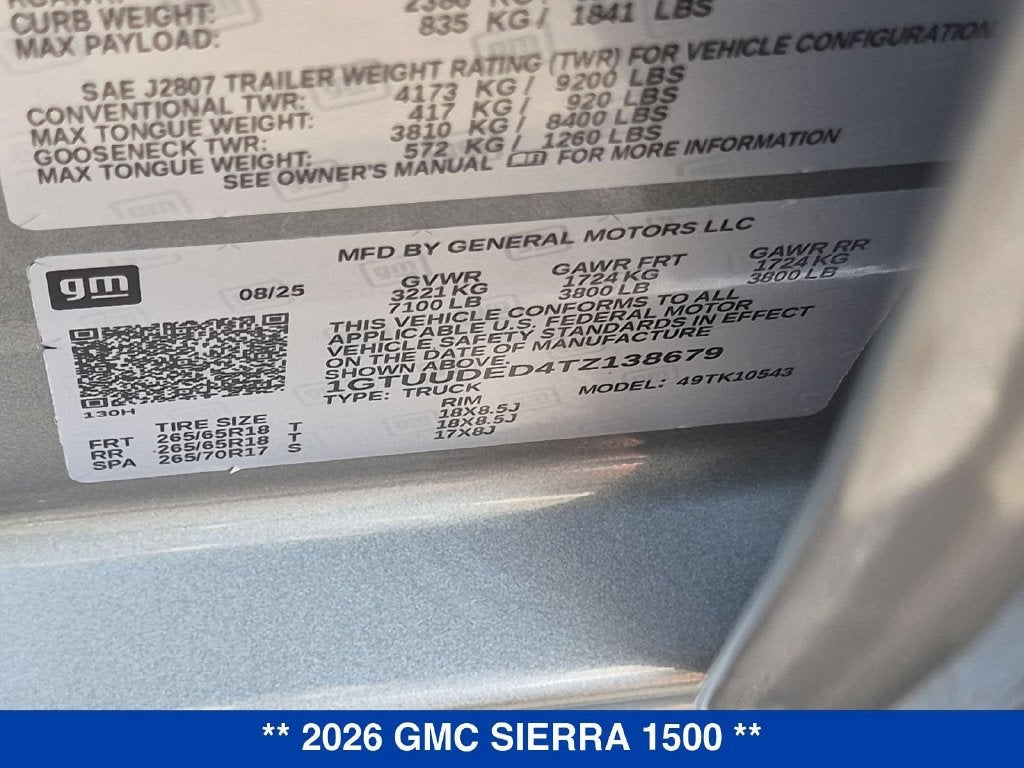 2026 GMC Sierra 1500 SLT