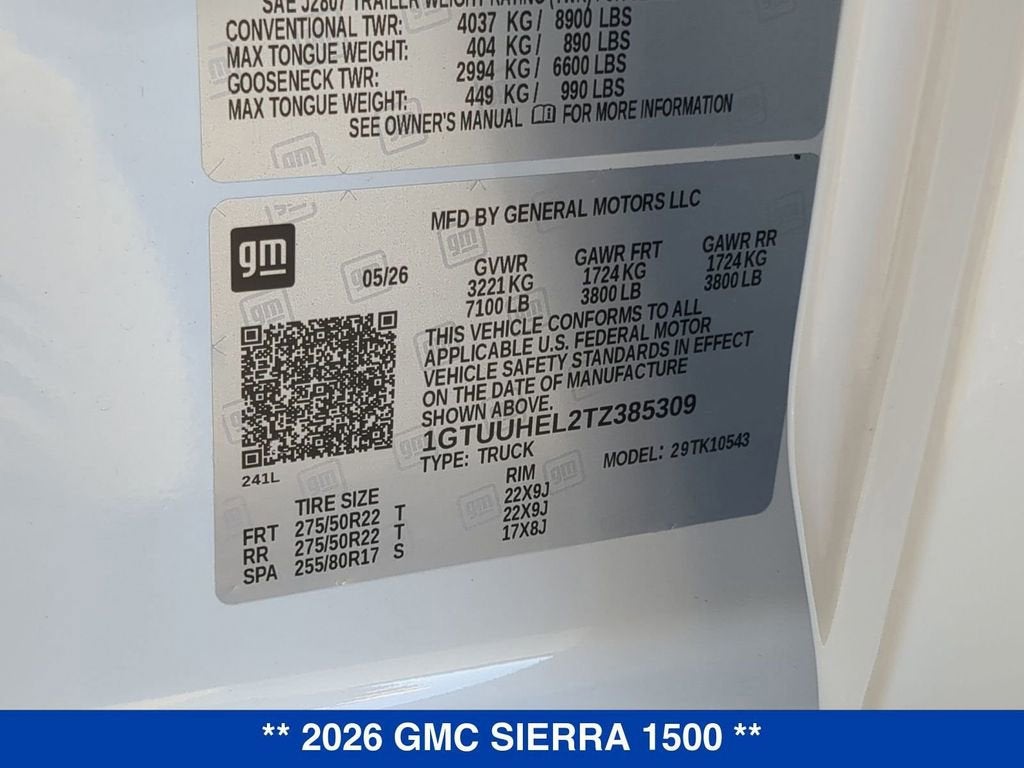 2026 GMC Sierra 1500 Denali Ultimate