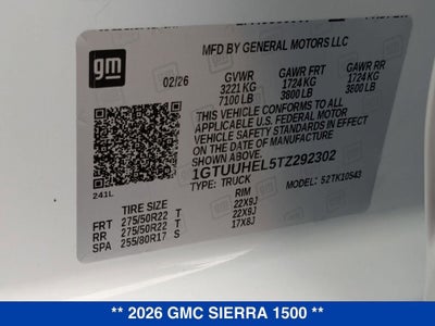 2026 GMC Sierra 1500 Denali Ultimate