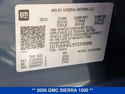 2026 GMC Sierra 1500 Denali Ultimate