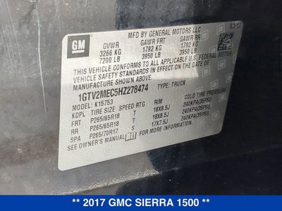 2017 GMC Sierra 1500 SLE