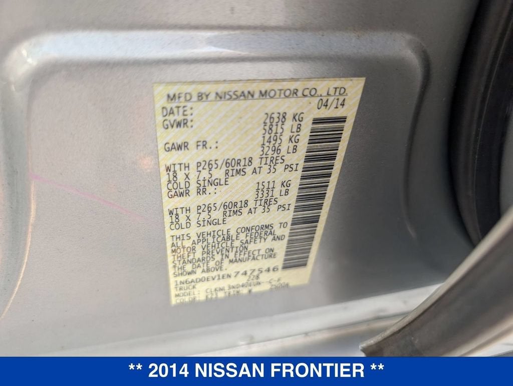 2014 Nissan Frontier SL