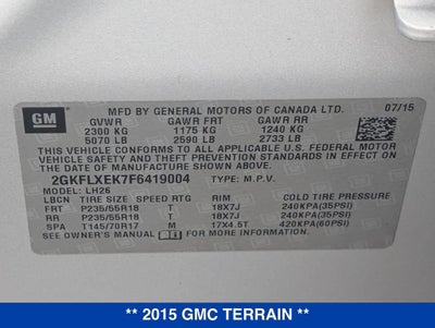 2015 GMC Terrain SLT