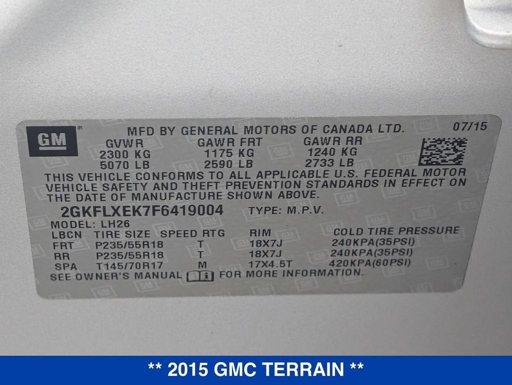 2015 GMC Terrain SLT