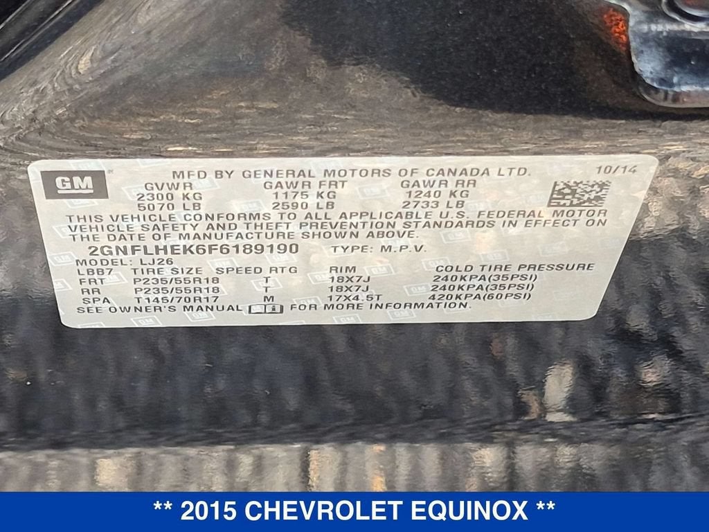 2015 Chevrolet Equinox LTZ