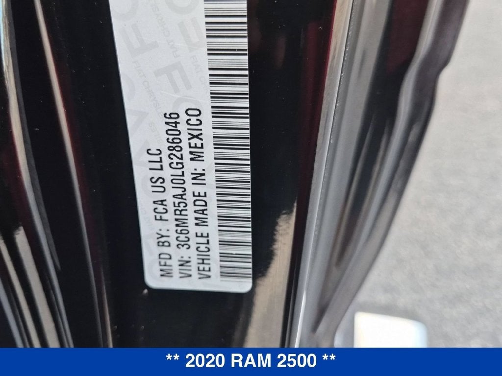 2020 RAM 2500 Tradesman Regular Cab 4x4 8' Box