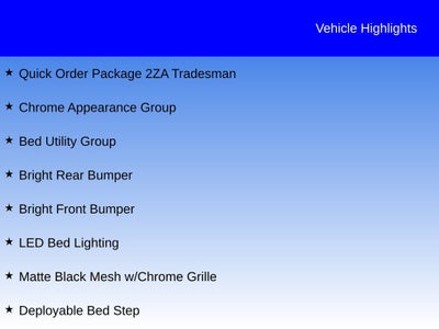 2020 RAM 2500 Tradesman Regular Cab 4x4 8' Box