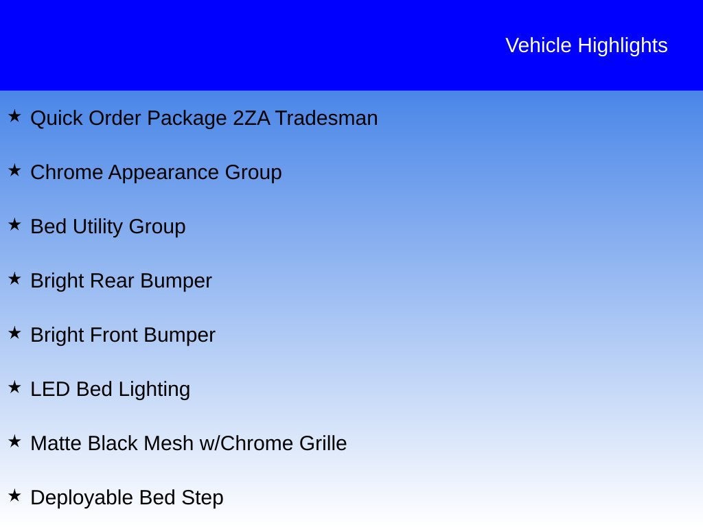 2020 RAM 2500 Tradesman Regular Cab 4x4 8' Box