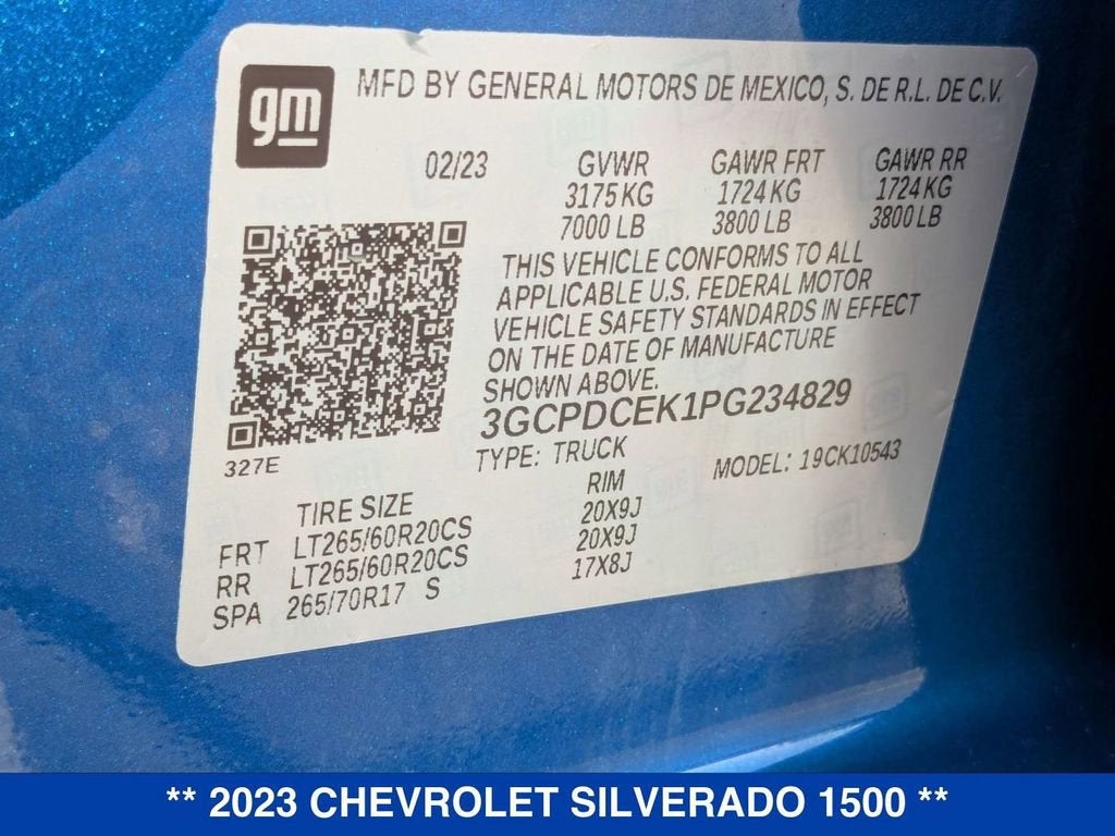 2023 Chevrolet Silverado 1500 Custom Trail Boss